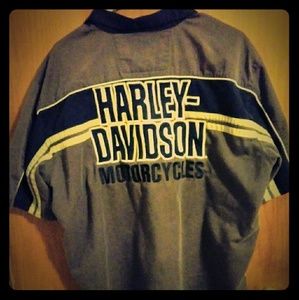 Harley Davidson male button up